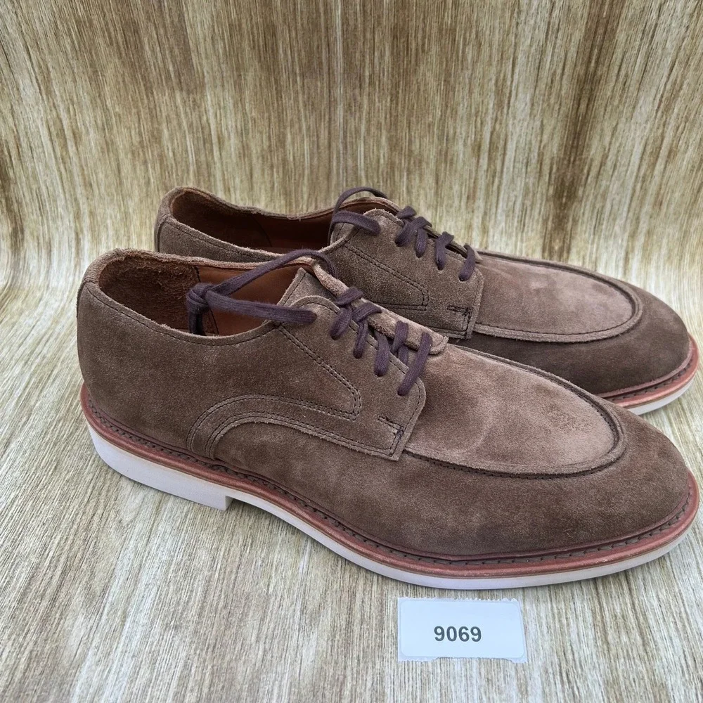 Allen Edmonds Waylon Derby Men's Size 9.5‎ D Brown Suede Dress Shoes 7091 NEW